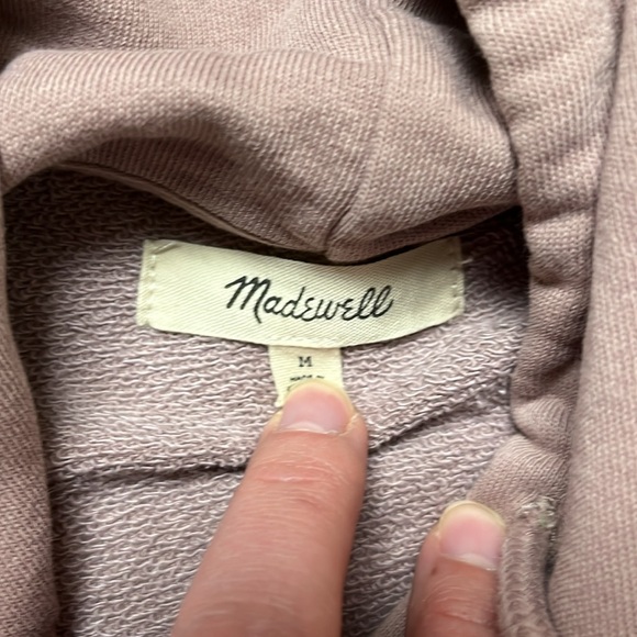 Worn Once Madewell Terry Relaxed Raglan-Sleeve Sweatshirt in Vintage Petal - Picture 3 of 4